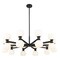 Z-Lite Artemis Chandelier, 20-Light, 42 In.W x 12.75 In.H, Matte Black/Matte Opal 494-20MB - alternate 7
